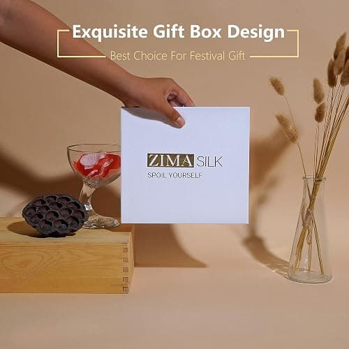 ZIMASILK 22 Momme Silk Pillowcase for Hair and Skin - 100% Pure Mulberry Silk with Hidden Zipper, Grade 6A Luxury Pillow Case for Women, Soft & Durable, Gift Box (Standard 20"x26" Navy Blue) thumbnail 6
