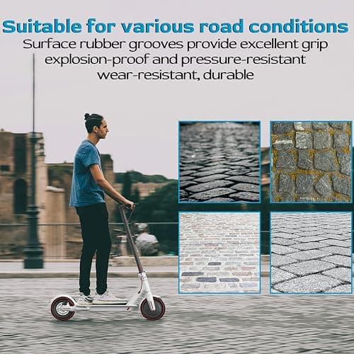 OUXI Xiaomi Tyre, Electric Scooter Tyre Solid 8.5 Inch Puncture Proof Explosion Proof Rubber Tubeless Wheel Front/Rear for Xiaomi Mijia M365 Pro, Gotrax gxl/XR/V2-2PCS thumbnail 5