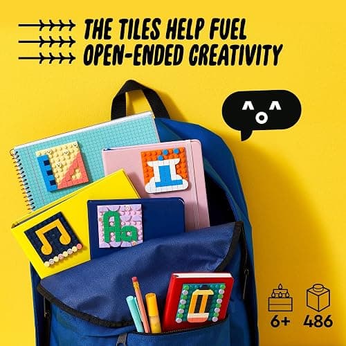 LEGO DOTS Adhesive Patches Mega Pack 41957 Arts and Crafts 5-in-1 Mosaic Making Building Kit, DIY Sticker Patches, Gift Idea for Creative Kids, Make Custom Designs for Notebooks, Phone Cases and More thumbnail 3