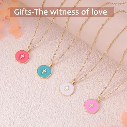 Christian Christmas Gifts for Women Pearl Cross Necklace Faith Based Gifts for Daughter Sister Mom Religious Baptism Catholic Gift Christian Necklace for Granddaughter Grandma Confirmation Communion Easter Jewelry thumbnail 4