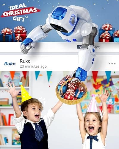 Ruko 1088 Smart Robots for Kids, Large Programmable Interactive RC Robot with Voice Control, APP Control, Present for 4 5 6 7 8 9 Years Old Kids Boys and Girls thumbnail 2