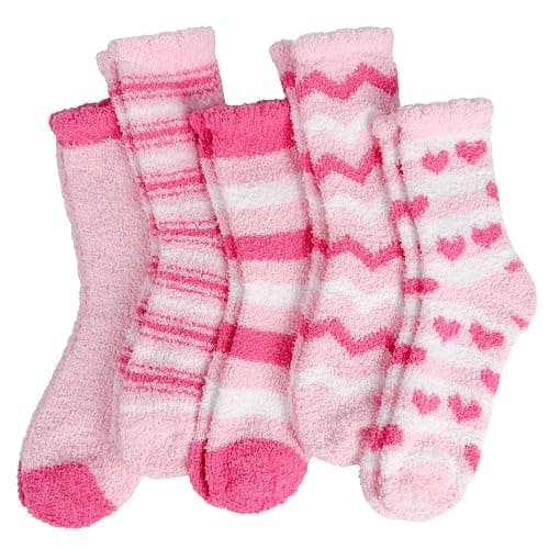 Ginmewrae Fuzzy Socks for Women, Valentines Day Gifts for Her Warm Cozy Fluffy Thick Slipper Socks Galentines Day Gifts - Image 1