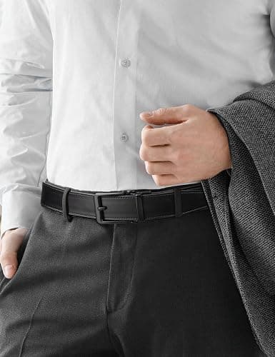 JUKMO 1.5" (38mm) Leather Ratchet Belt for Men in Gift Box thumbnail 5