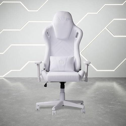 Techni Sport White Velvet Gaming Chair thumbnail 2