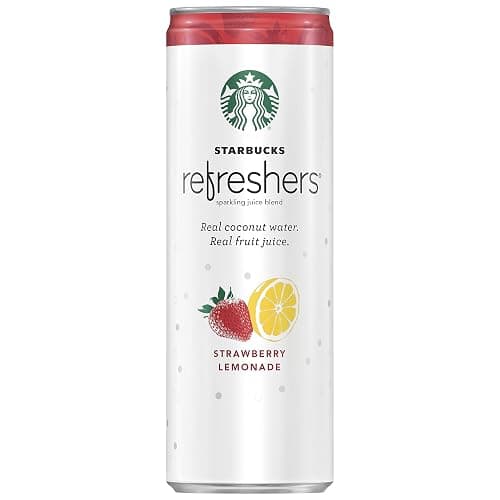Starbucks Refreshers, 3 Flavor Variety Pack (Peach,Cherry, Stw Lmd), 12 Ounce Sleek Cans (Pack of 12) thumbnail 7