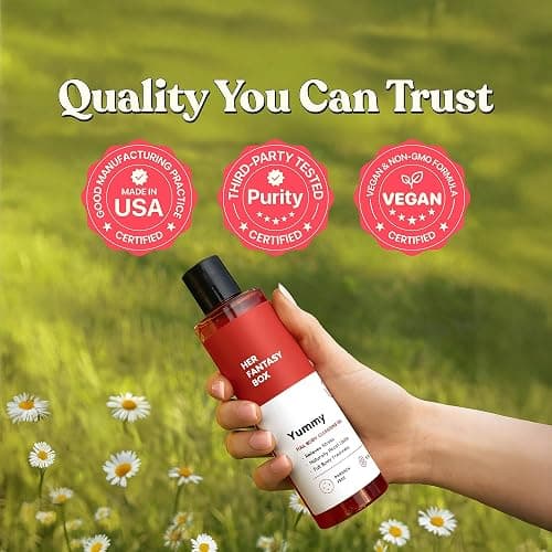 Her Fantasy Box Yummy | Body Wash - Indulgent, Luxurious Body Wash for Deep Cleansing, Moisturizing, and Nourishing Skin - Refreshing Scent for All Skin Types - 8 oz thumbnail 6