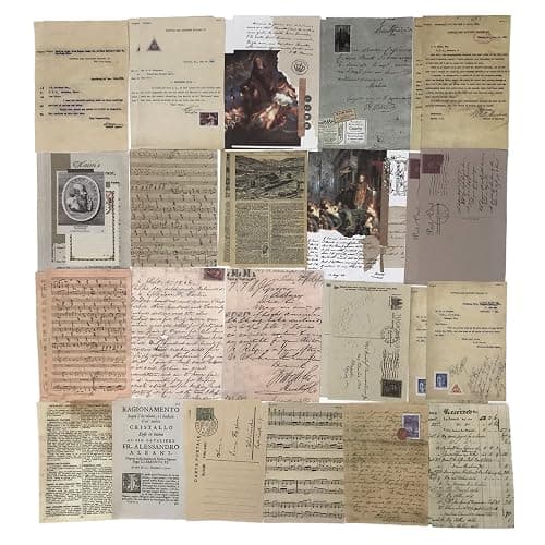 200PCS Vintage Scrapbooking Supplies Kit for Journaling,Bullet Journals Junk Journal Planners Aesthetic Cottagecore Room Decor Wall Art Collage Album(Artistic) thumbnail 5