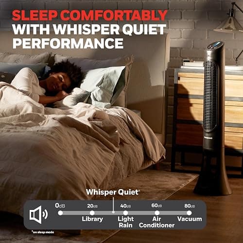Honeywell QuietSet Whole Room Tower Fan-Black, HYF290B thumbnail 7