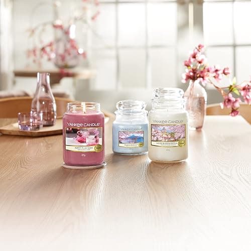 Yankee Candle Duftkerze Sweet Plum Sake | Große Kerze im Glas | Sakura Blossom Festival Collection | Brenndauer: bis zu 150 Stunden | Toll zum Verschenken thumbnail 6