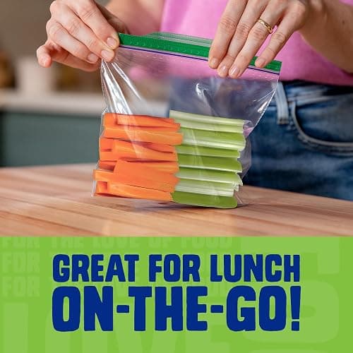 Ziploc Sandwich Bags for On-the-Go Freshness, Grip 'n Seal Technology for Easier Grip, Open and Close, 180 Count thumbnail 6