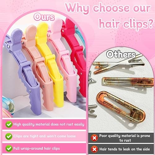Alligator Hair Clips, 10 Pcs Hair Sectioning Clips, Hair Styling Clips for Salon Women Styling Sectioning thumbnail 5