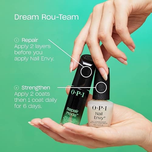 OPI Nail Envy Nail Strengthener | Clear & Opaque Crème Nail Polish Treatment | Strengthen Weak & Thin Nails thumbnail 5