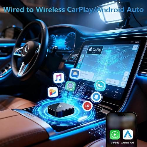 YFDUNV Wireless CarPlay Adapter2026 Upgraded – Suitable for Apple iPhone & Android, with Compact Size, Plug-and-Play Convenience, and Fast, Stable Connection for CarPlay & Android Applications thumbnail 2
