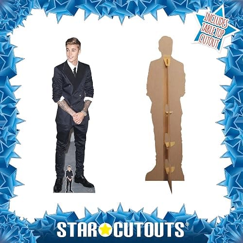 SC1152 Justin Bieber (Smart Suit and Smile) Life Size Cardboard Cutout With Free Mini Cutout thumbnail 4
