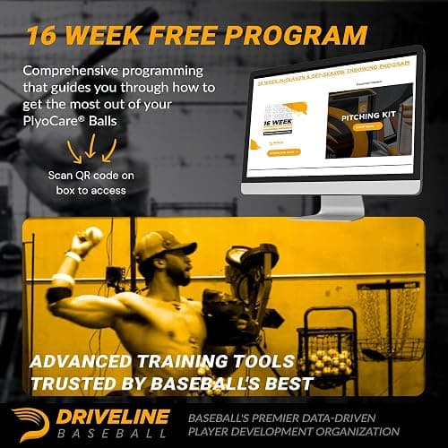 Driveline Baseball PlyoCare Balls - Weighted Pitching Training Balls + Free 16-Week Program thumbnail 4