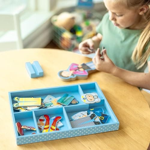 Melissa & Doug Julia Magnetic Dress-Up Wooden Doll Pretend Play Set (25+ pcs) thumbnail 7