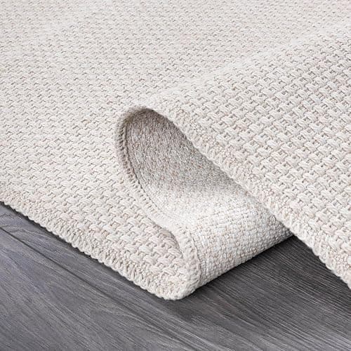 CAMILSON Easy Jute Rug 6x9, Indoor Outdoor Off-White Farmhouse Area Rugs for Living Room Patio and Kitchen Rug, Solid Woven Design, Easy-Cleaning, Washable Outside Carpet Alfombras (6 x 9) thumbnail 3