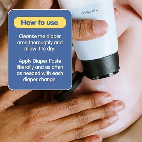 TUBBY TODD Sweet Cheeks Diaper Paste - Diaper Rash Cream with 14% Zinc Oxide - Hypoallergenic - For Soothing and Protecting Sensitive Skin - 2 Pack, 4oz & 7.9oz - 2 Pack w/o Spatula thumbnail 6
