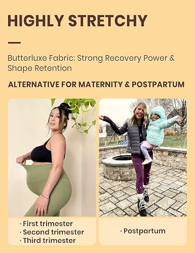 CRZ YOGA Butterluxe Super High Waist Leggings 28" - Full Length Buttery Soft Womens Yoga Pants Over Belly thumbnail 6