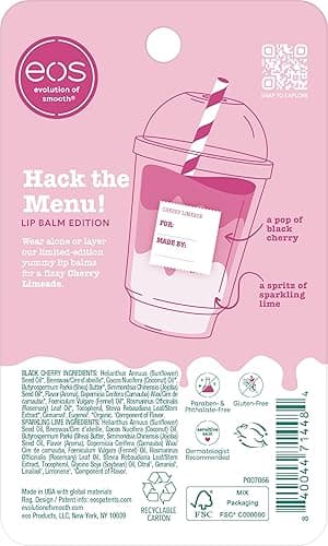 eos Flavor Lab Secret Menu Lip Balm - Cherry Limeade, Limited-Edition, Moisturizing, Hydrating for Dry Lips, Variety Pack, 0.14 oz, 2-Pack thumbnail 8