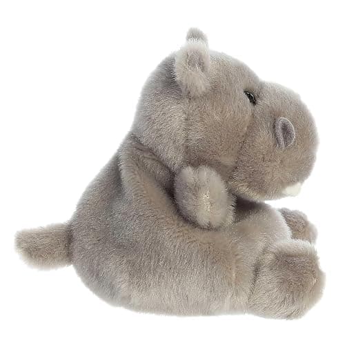 Aurora® Adorable Palm Pals™ Hunk Hippo™ Stuffed Animal - Pocket-Sized Play - Collectable Fun - Grey 5 Inches thumbnail 4