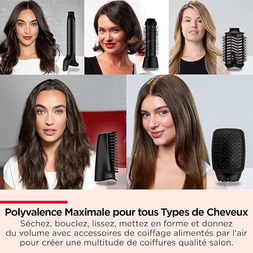 REVLON- 5-EN-1 One-Step Styler multi-usages (têtes amovibles, boucleur, sèche-cheveux, brosse volumisante, brosse coiffante et concentrateur) RVDR5370 thumbnail 3