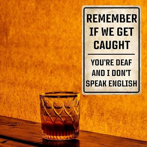 Funny Bar Metal Tin Signs Man Cave Decor Cool Stuff For Your Room Posters Bar Sign For Home Bar Mancave Decor Garage Signs For Men Work Shop Accessories Remember If We Get Caught Sign For Bedroom 8x12 thumbnail 6
