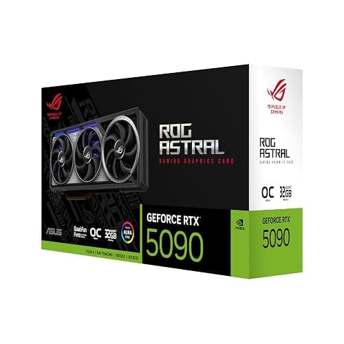 ASUS ROG Astral GeForce RTX™ 5090 OC Edition Gaming Graphics Card (PCIe® 5.0, 32GB GDDR7, HDMI®/DP 2.1, 3.8-Slot, 4-Fan Design, Axial-tech Fans, Patented Vapor Chamber, Phase-Change GPU Thermal pad) thumbnail 20