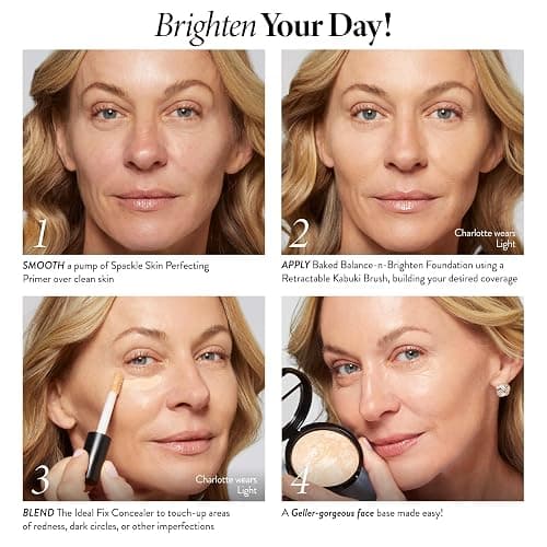 LAURA GELLER NEW YORK Award-Winning Baked Balance-n-Brighten Color Correcting Powder Foundation - Light - Buildable Light to Medium Coverage - Demi-Matte Natural Finish thumbnail 5