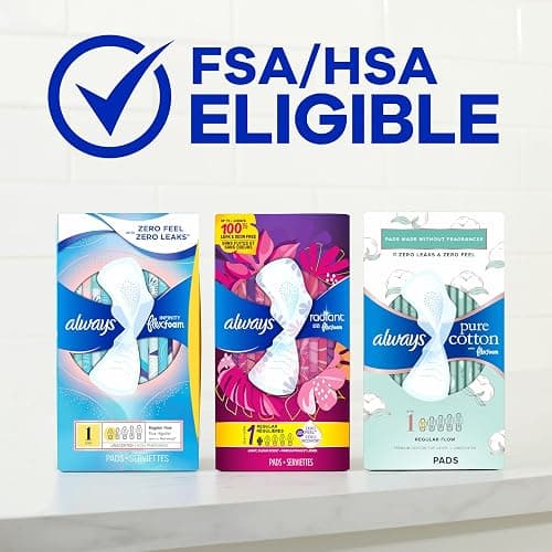 Always Infinity Feminine Pads for Women, Flexfoam Pads with Wings, Size 4, Overnight Absorbency, Unscented, 78 Count (3 Packs of 26) thumbnail 11