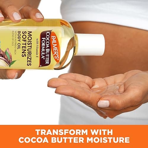 Palmer's Cocoa Butter Moisturizing Body Oil with Vitamin E, Radiant Looking Glow and Skin Hydration, Instant Absorption, Bath, Body and Shower, 8.5 Ounces thumbnail 5