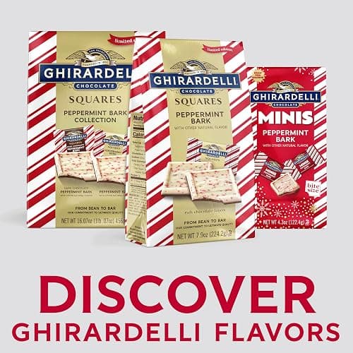 GHIRARDELLI Peppermint Bark Chocolate Squares, 7.9 OZ Bag thumbnail 7