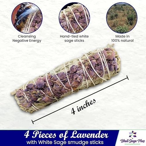 Lavender w/ white sage cleansing incense  thumbnail 2