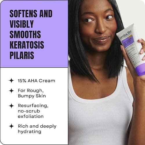 AmLactin KP Bumps Be Gone Body Cream, 15% Lactic Acid, 3 oz, 2 Pack | 15% lactic acid body cream helps smooth KP bumps, exfoliate rough skin and moisturize dryness; convenient 2 pack. thumbnail 3