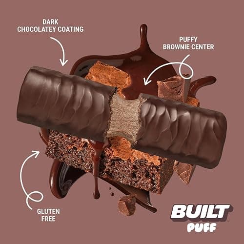 Built Bar, Puff Protein Bars, Variety Pack, Collagen, On-the-go Snacks, Breakfast Bar, Mixed Sampler, 12 Pack thumbnail 8
