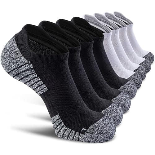 SITOISBE No Show Sports Compression Socks for Men and Women Circulation 4/8 Pack - Image 1