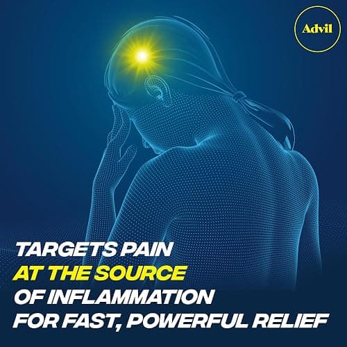 Advil Pain Reliever and Fever Reducer, Pain Relief Medicine with Ibuprofen 200mg for Headache, Backache, Menstrual Pain and Joint Pain Relief - 100 Coated Tablets thumbnail 4