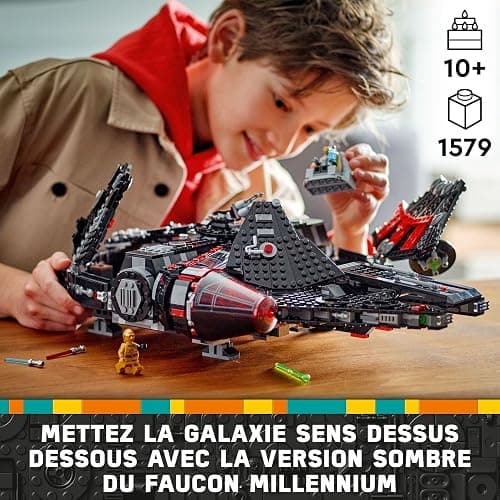 Lego Star Wars The Black Falcon - Collectible Spaceship Set - Buildable Brick Vehicle for Kids - Birthday Gift for Boys, Girls and Fans 75389 thumbnail 3
