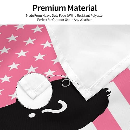 JJWWAMAP Custom Pink American Flag 2x3 3x5 4x6 5x8FT. Custom Design Your Photo Text. Personalized Flag Banner Tapestry For Indoor Outdoor Bedroom Decorating Gifts thumbnail 5