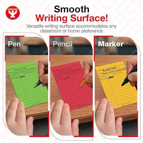 Hygloss Library Checkout Cards for Traditional Book Pockets and Classroom Organization - Vintage Style Bright Colors Due Date Tracking, 3x5 Inch, 50 Pack thumbnail 6