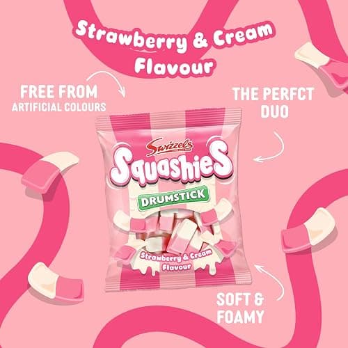 Swizzels Squashies Strawberry & Cream 120G thumbnail 4