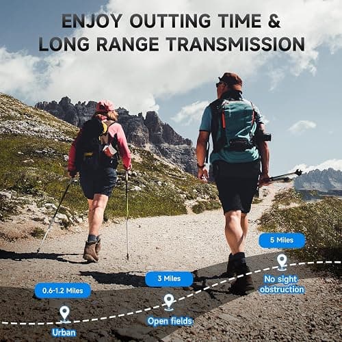 Rechargeable Walkie Talkies Long Range for Adults, Walky Talky VOX with 22 FRS Channels, 99 Privacy Codes Two Way Radio,1200mAh Li-ion Battery, for Camping Hiking Emergency (4 Pack Colorful) thumbnail 6