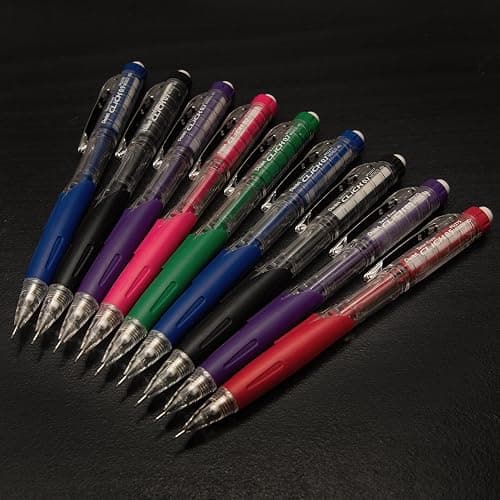 Pentel Twist-Erase Click Mechanical Pencil (0.5mm), Pack of 6 Pencisl with 2 Pack of Lead Refills (PD275TLBPS6M) thumbnail 5