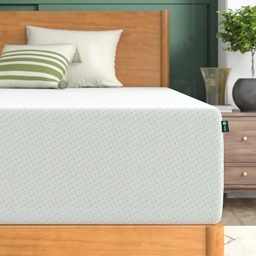 Zinus 12 Inch Green Tea Memory Foam Mattress, Queen, Fiberglass Free, Patented Custom Contour Support, Sturdy Base Foam, CertiPUR-US Certified, Mattress in A Box, White thumbnail 3