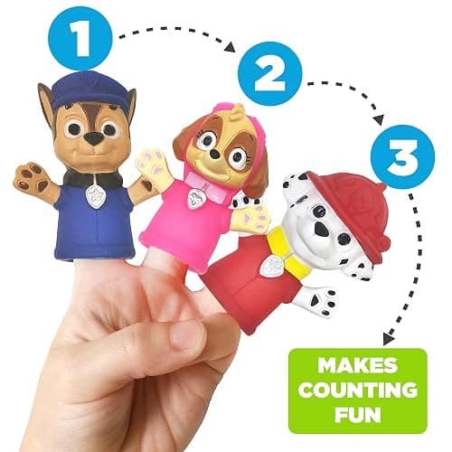 Ginsey Nickelodeon PAW Patrol 10 Piece Finger Puppet - Party Favors, Educational, Bath, Floating Pool, Beach Toys, Story Time, Playtime thumbnail 7