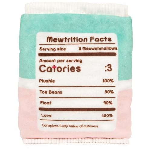 GUND Pusheen Meowshmallows Bag of Treats with Removable Mini Plush, Stuffed Animals for Ages 8 and Up, Pink/Green, 7.5” thumbnail 5