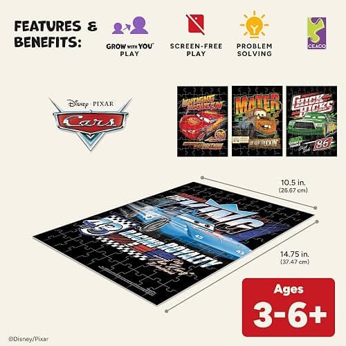 Ceaco - Disney Pixar Cars Puzzle for Kids – Multipack thumbnail 2