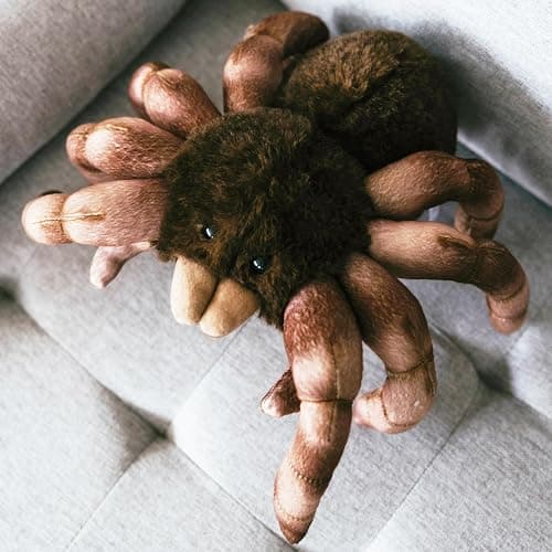 The Petting Zoo Sitting Tarantula Stuffed Animal Plushie, Wild Onez, 12 in | Tarantula Realistic Wildlife Zoo Animals by Zoologee. Great Toys for Girls and Boys. Plush Gifts for Kids thumbnail 2