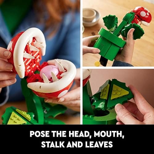 LEGO Super Mario Piranha Plant Building Sets for Adults - Mario Collectible for Men & Women, Ages 18+ Years - Gift for Christmas - Bedroom, Home Office, or Book Shelf Decor - 71426 thumbnail 6