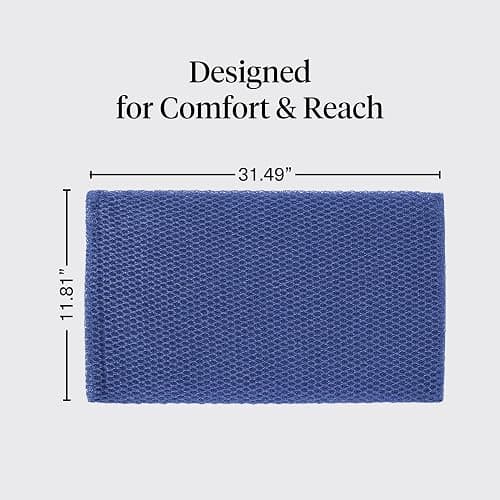 Kitsch African Net Sponge – Exfoliating Body Scrubber for Cleansing & Gentle Daily Exfoliation – Stretchable Bath Sponge for Hard-to-Reach Areas, Long-Lasting Shower Essential - Ocean Blue, 3 Pcs thumbnail 6